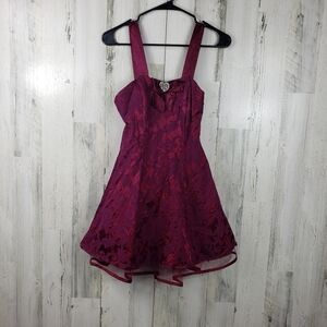 Vintage Next left purple summer mini dress juniors size 3